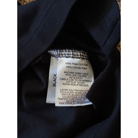 Robert Barakett The High Crew Long Sleeve 100% Cotton T-Shirt Black XXL RB82247 - Picture 9 of 10